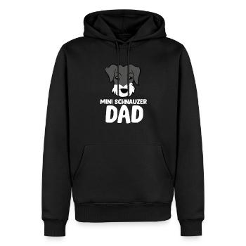 Miniature Schnauzer Dad Schnauzer Dad - Männer Premium Bio Hoodie - Schwarz - Vorne - Nico (187cm)