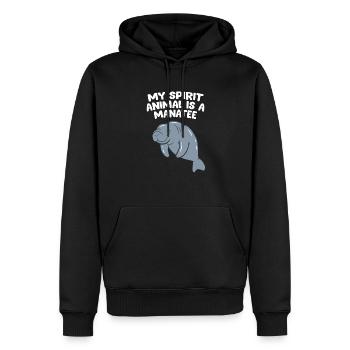 Seekühe Sind Meine Lieblingstiere - Männer Premium Bio Hoodie - Schwarz - Vorne - Nico (187cm)