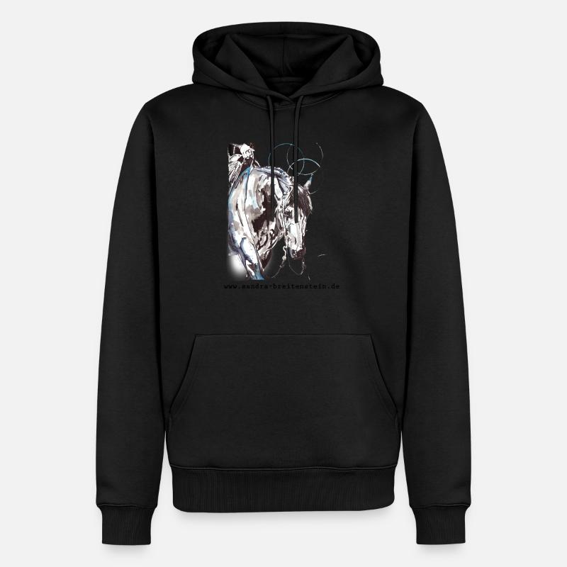 Breitenstein Performance Horses - Männer Premium Bio Hoodie - Schwarz