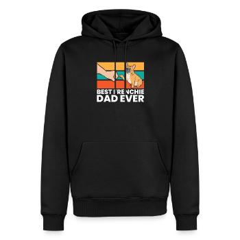 Meilleur French Bulldog Dad Ever French Bulldog Dad - Sweat à capuche Premium bio Homme - noir - Devant - Nico (187cm)