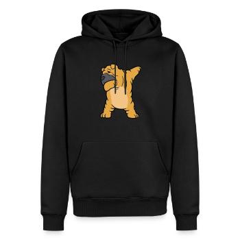 Chinese Shar Pei Dog Kids Dabbing Shar Pei Dog - Männer Premium Bio Hoodie - Schwarz - Vorne - Nico (187cm)
