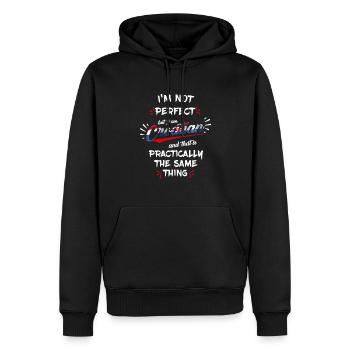 I am Croatian - Männer Premium Bio Hoodie - Schwarz - Vorne - Nico (187cm)