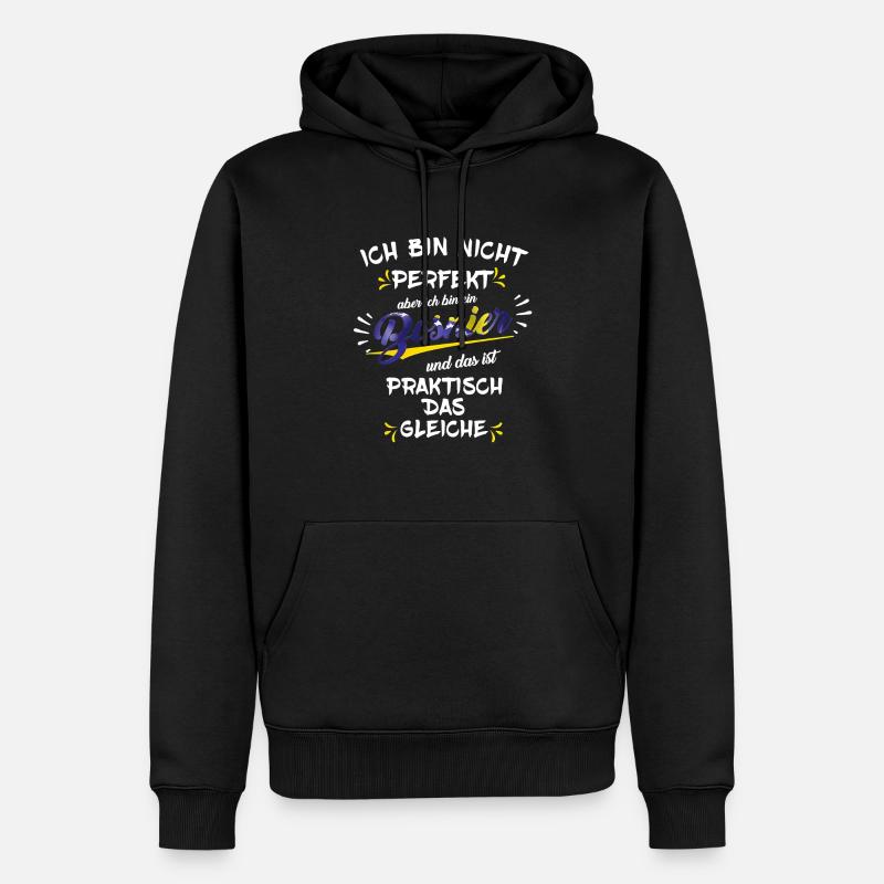 Bosnien Ich bin ein Bosnier - Männer Premium Bio Hoodie - Schwarz