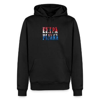 Hrvatska Kroatien Fussball - Männer Premium Bio Hoodie - Schwarz - Vorne - Nico (187cm)