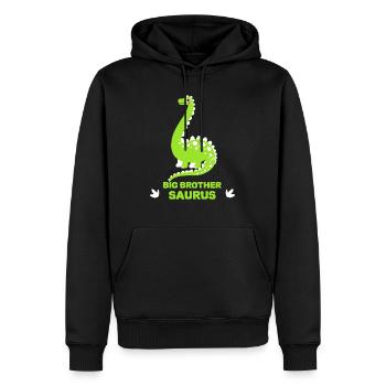 Big Brother Saurus - Sweat à capuche Premium bio Homme - noir - Devant - Nico (187cm)
