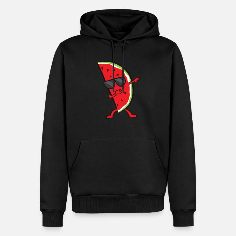 Dab Pastèque Amour Pastèque - Sweat à capuche Premium bio Homme - noir