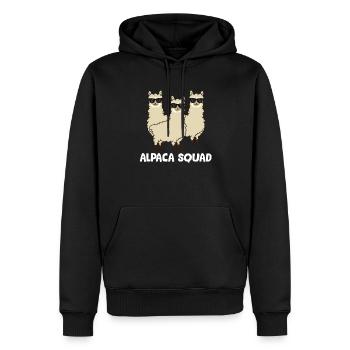 Alpaca Squad Love Alpacas - Men’s Premium Organic Hoodie - black - Front - Nico (187cm)
