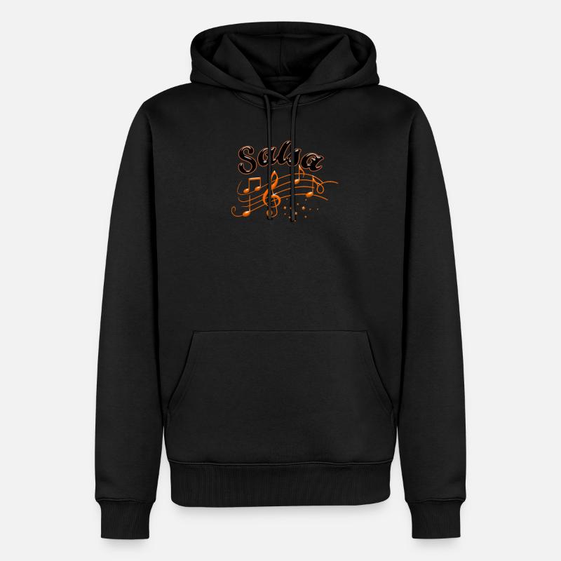 Salsa Musik Salsa Tanz - Männer Premium Bio Hoodie - Schwarz