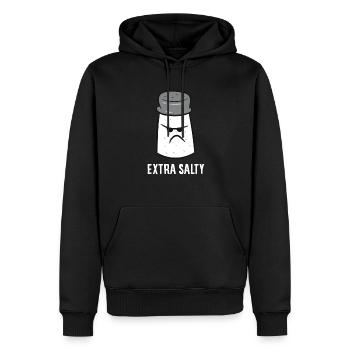Extra Salty Gamer Lustiges Salziges Spielen - Männer Premium Bio Hoodie - Schwarz - Vorne - Nico (187cm)