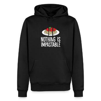 Nichts ist unanfechtbar Spaghetti Pasta - Männer Premium Bio Hoodie - Schwarz - Vorne - Nico (187cm)