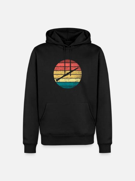 Clarinet Retro - Männer Premium Bio Hoodie - Schwarz