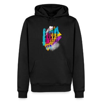 Rueda de Casino Salsa Salsa Dance - Sweat à capuche Premium bio Homme - noir - Devant - Nico (187cm)