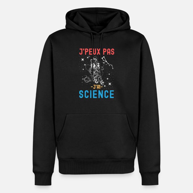 Science astronomie astronaute 2 - Sweat à capuche Premium bio Homme - noir