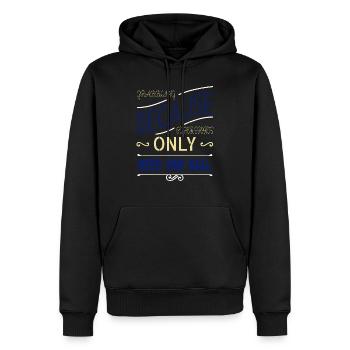armbar kung fu gift martial arts jujutsu quote - Männer Premium Bio Hoodie - Schwarz - Vorne - Nico (187cm)