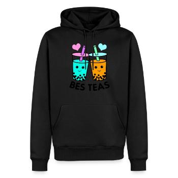 Besties Graphic Tea Lover Tea Drinker Tea Brewing - Männer Premium Bio Hoodie - Schwarz - Vorne - Nico (187cm)