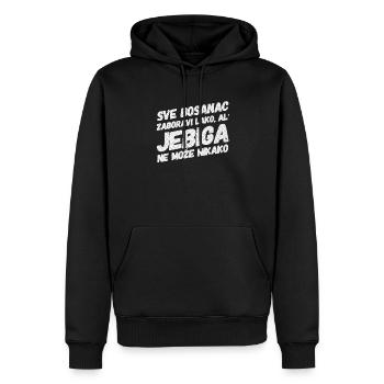 Sve Bosanac zaboravi lako al jebiga ne moze nikako - Männer Premium Bio Hoodie - Schwarz - Vorne - Nico (187cm)