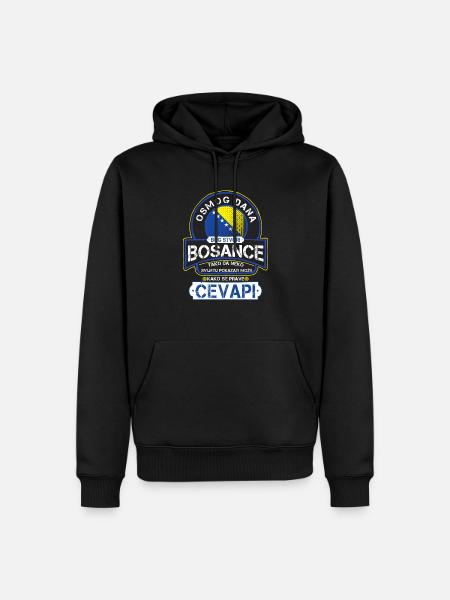 Bosanci i cevapi - Men’s Premium Organic Hoodie - black