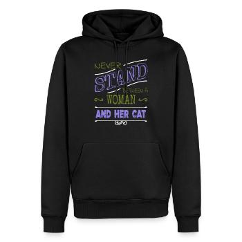 awesome cat lover pet lover persian joke love - Men’s Premium Organic Hoodie - black - Front - Nico (187cm)