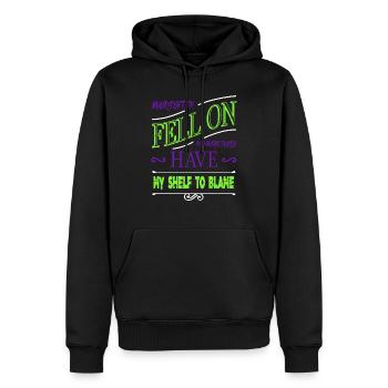 book children funny books coffee joke book reader - Männer Premium Bio Hoodie - Schwarz - Vorne - Nico (187cm)