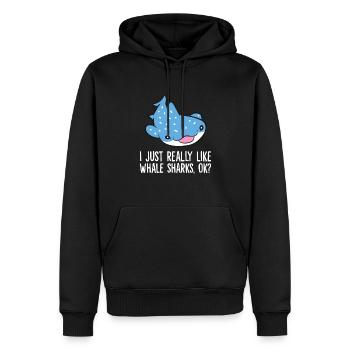Ich mag Walhaie einfach wirklich, okay? Lustiger - Männer Premium Bio Hoodie - Schwarz - Vorne - Nico (187cm)
