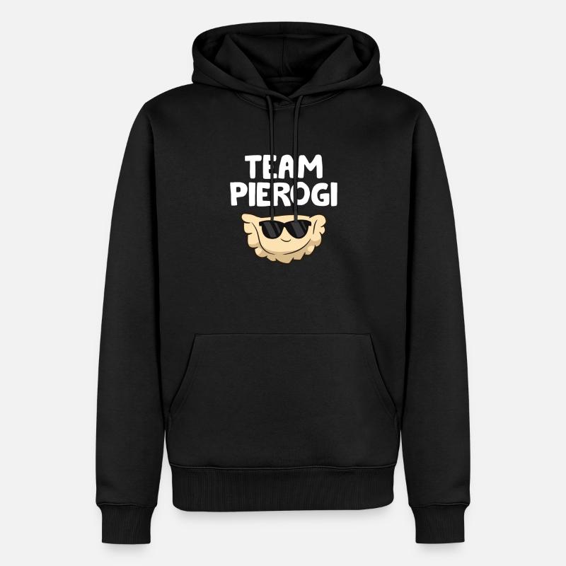 Pologne Pierogi Team Pierogi - Sweat à capuche Premium bio Homme - noir