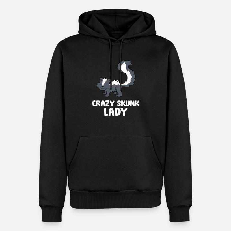 Femme mouffette folle - Sweat à capuche Premium bio Homme - noir