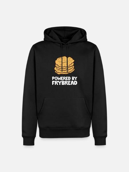 Powered By Frybread - Men’s Premium Organic Hoodie - black