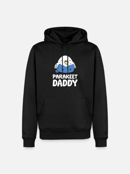 Perruche Papa Perruche Drôle - Sweat à capuche Premium bio Homme - noir