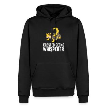 Haubengeckoflüsterer Reptilienliebhaber - Männer Premium Bio Hoodie - Schwarz - Vorne - Nico (187cm)