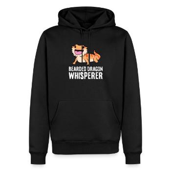 Bartagamenflüsterer Reptilienliebhaber Bartagame - Männer Premium Bio Hoodie - Schwarz - Vorne - Nico (187cm)