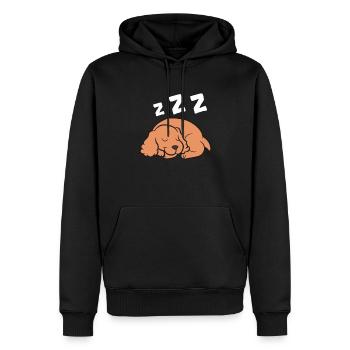 Cocker Spaniel Chien Dormant Pyjama Cocker - Sweat à capuche Premium bio Homme - noir - Devant - Nico (187cm)