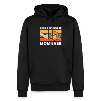 Best Pekingese Mom Ever - Männer Premium Bio Hoodie - Schwarz - Vorne - Nico (187cm)