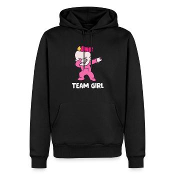 Team Girl Gender Reveal - Männer Premium Bio Hoodie - Schwarz - Vorne - Nico (187cm)