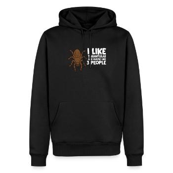 J’aime les tarentules et peut-être comme 3 personnes - Sweat à capuche Premium bio Homme - noir - Devant - Nico (187cm)