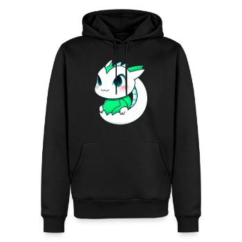 Cartoon Drache Feuer Fantasie Comic Drachen 4 - Männer Premium Bio Hoodie - Schwarz - Vorne - Nico (187cm)