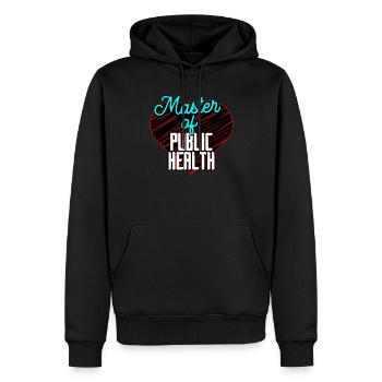 Master of Public Health - Men’s Premium Organic Hoodie - black - Front - Nico (187cm)