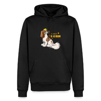 Cavalier Dog Mom - Men’s Premium Organic Hoodie - black - Front - Nico (187cm)