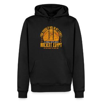Archaeologist - To Date Me - Men’s Premium Organic Hoodie - black - Front - Nico (187cm)