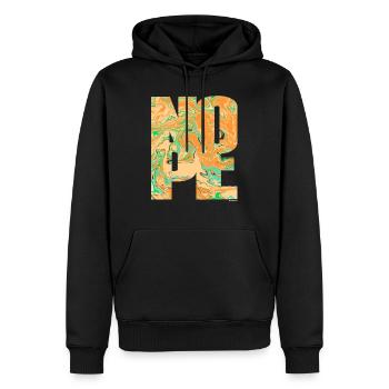 NOPE - sei kein Ja - Sager! - Sweat à capuche Premium bio Homme - noir - Devant - Nico (187cm)