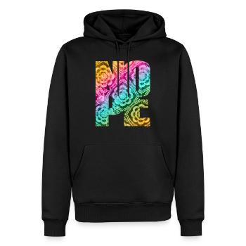 NOPE - sei kein Ja - Sager! - Sweat à capuche Premium bio Homme - noir - Devant - Nico (187cm)