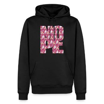 NOPE - sei kein Ja - Sager! - Sweat à capuche Premium bio Homme - noir - Devant - Nico (187cm)