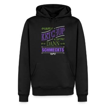 küchenhilfe brutzeln vegan lustig geburtstag - Männer Premium Bio Hoodie - Schwarz - Vorne - Nico (187cm)