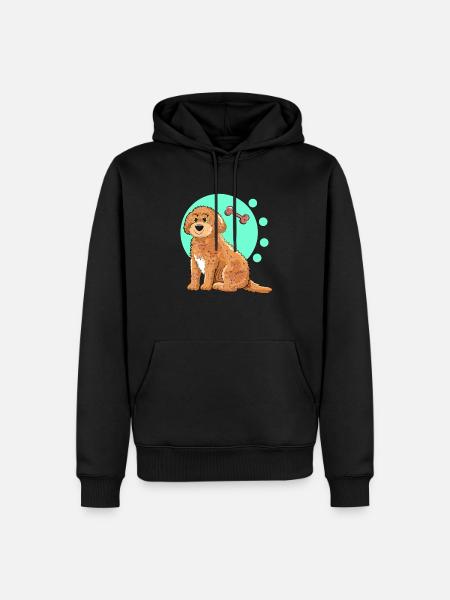 Cockapoo Dog - Men’s Premium Organic Hoodie - black