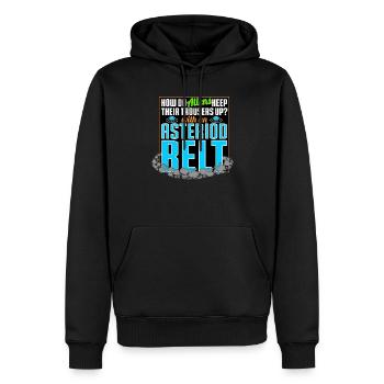 How Do Aliens Keep Their Trousers Up - Men’s Premium Organic Hoodie - black - Front - Nico (187cm)