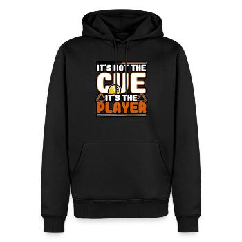 Billiards - It's Not The cue, It's The Player - Men’s Premium Organic Hoodie - black - Front - Nico (187cm)