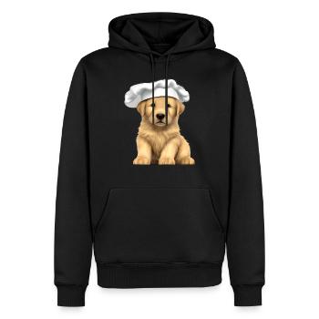 Golden Retriever Restaurateur Chiens Cuisine de chiot - Sweat à capuche Premium bio Homme - noir - Devant - Nico (187cm)