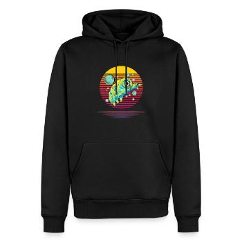 Tardigrade Vapor - Men’s Premium Organic Hoodie - black - Front - Nico (187cm)