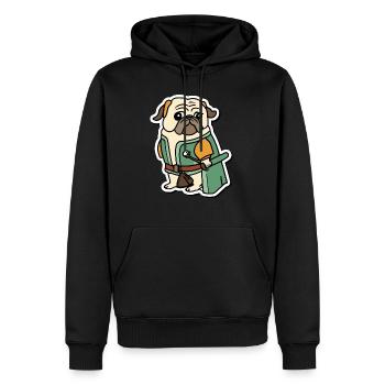 Mittelalter - Männer Premium Bio Hoodie - Schwarz - Vorne - Nico (187cm)