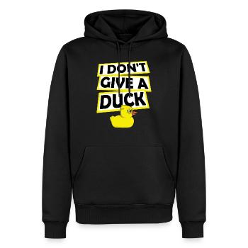Lustig Ich gebe keine Ente Gummienten Sarkasmus - Männer Premium Bio Hoodie - Schwarz - Vorne - Nico (187cm)