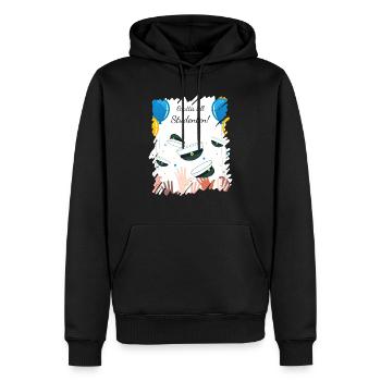 Remise des diplômes de la classe 2024 Fête de remise des diplômes du lycée - Sweat à capuche Premium bio Homme - noir - Devant - Nico (187cm)